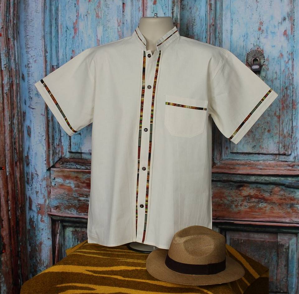 Guayabera Aplicación Manga Corta