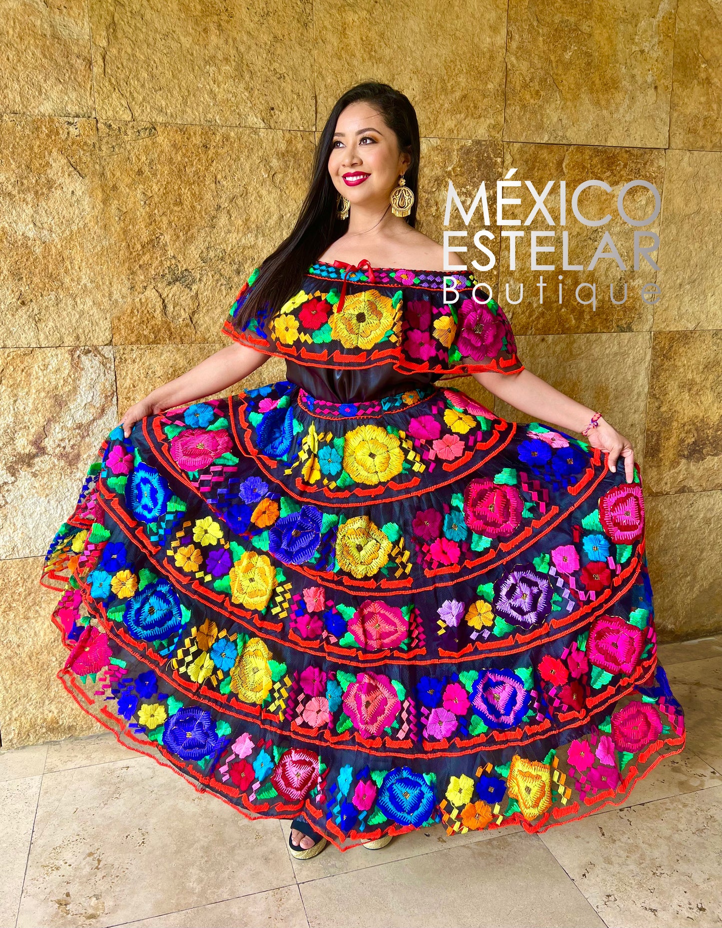 Traje Musa Mexicana Negro