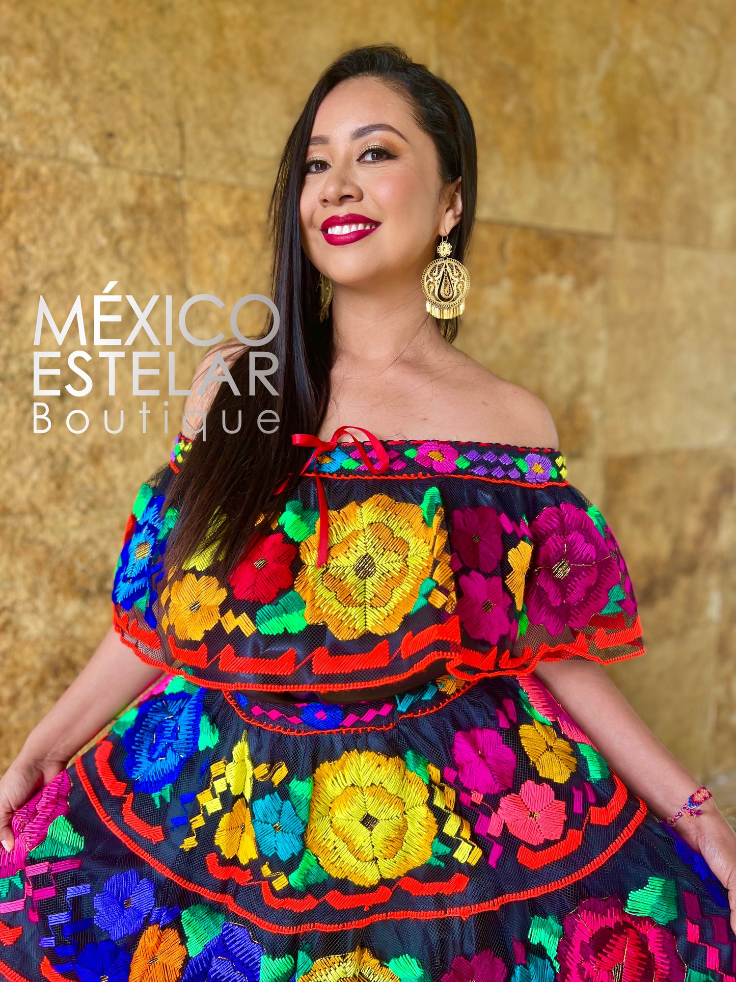 Traje Musa Mexicana Negro