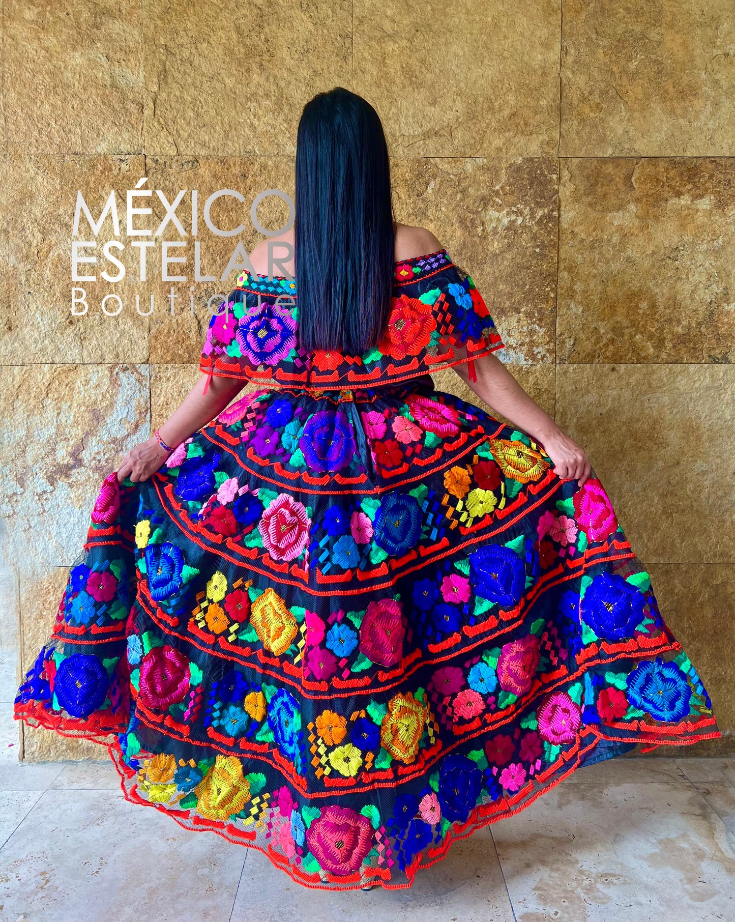 Traje Musa Mexicana Negro