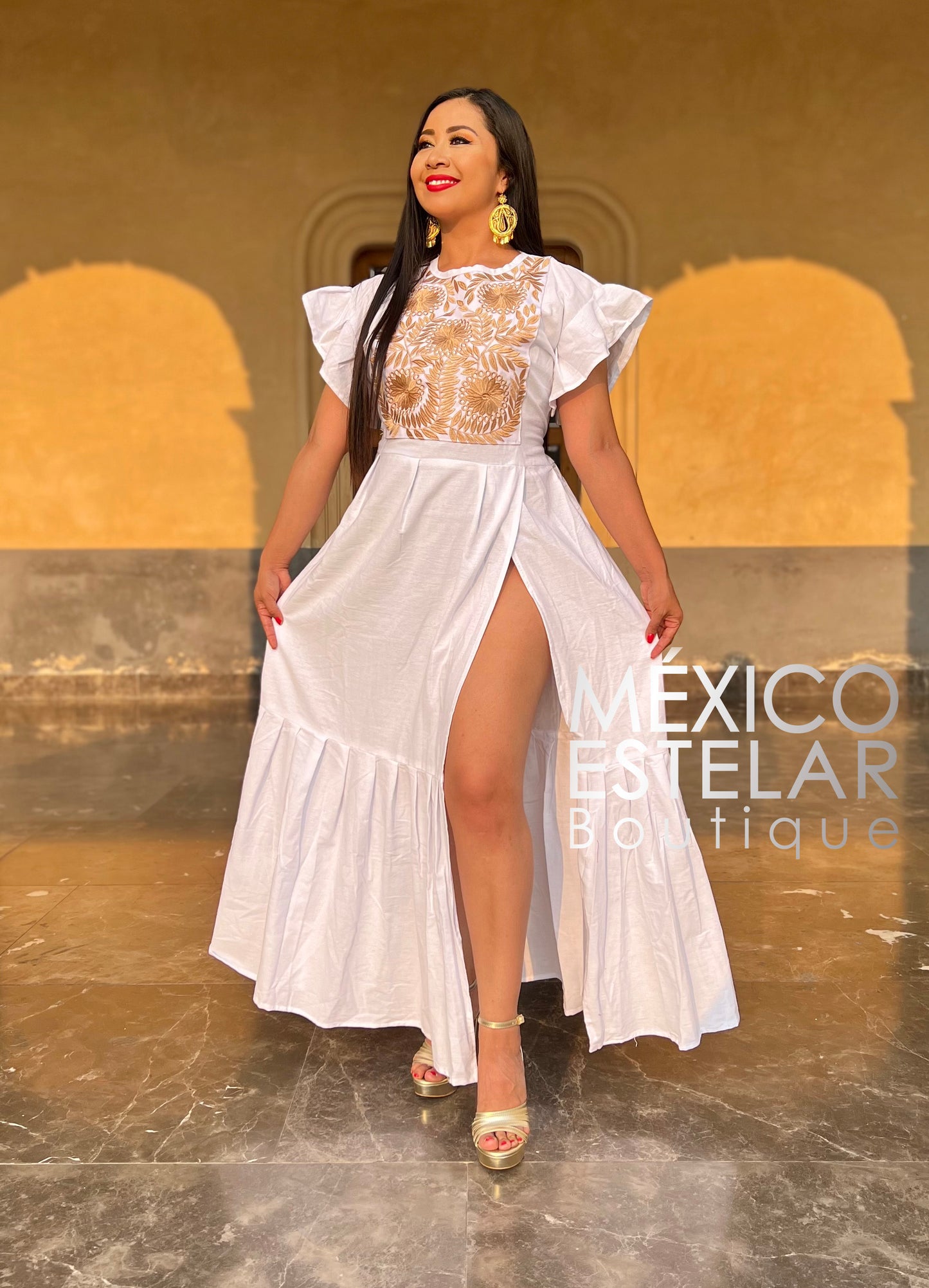 MAXIVESTIDO ITZAÉ ROCOCÓ