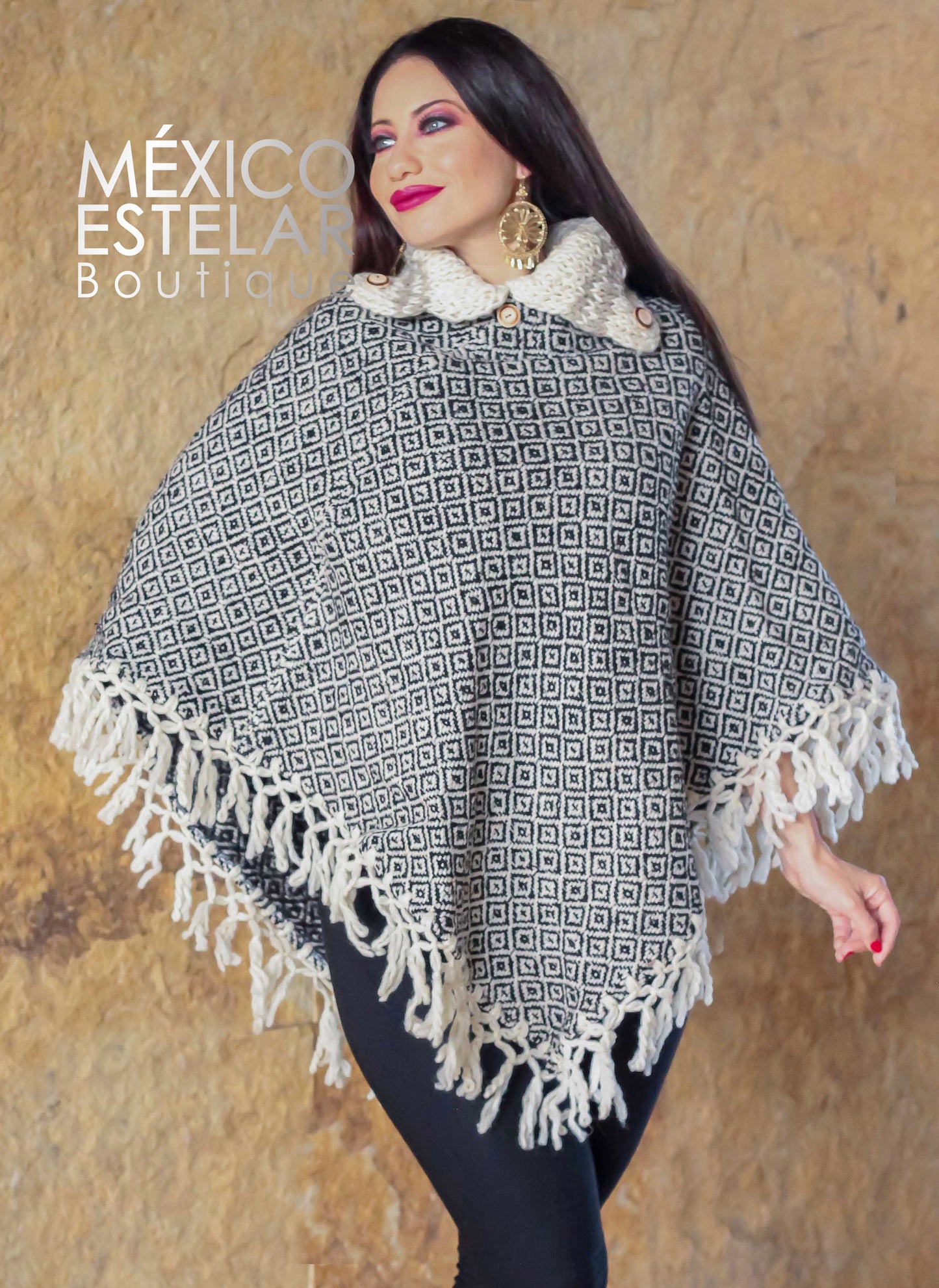 Mañanita / Capa / Lana Rombos Saira