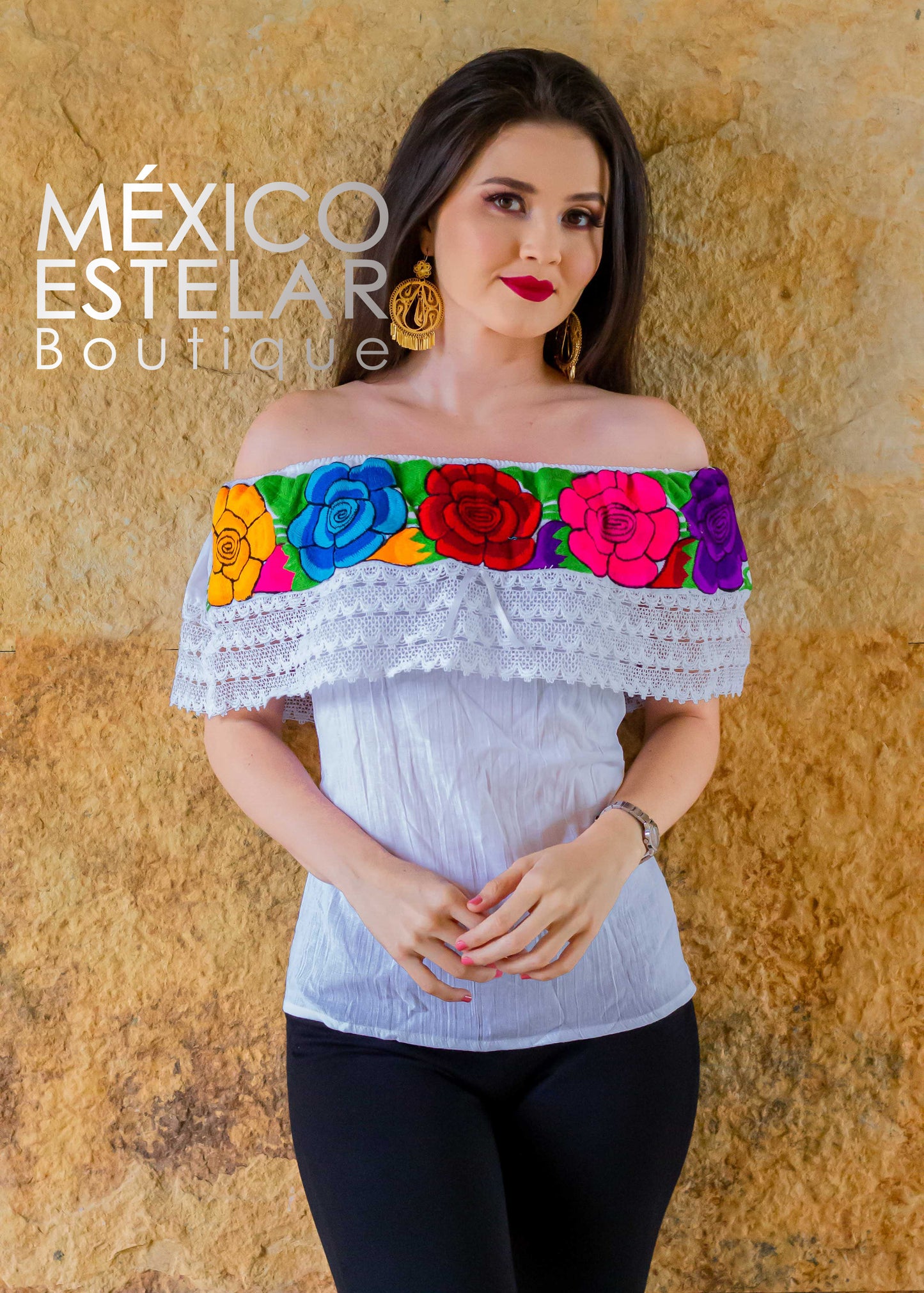 Blusa Campesina Bordada