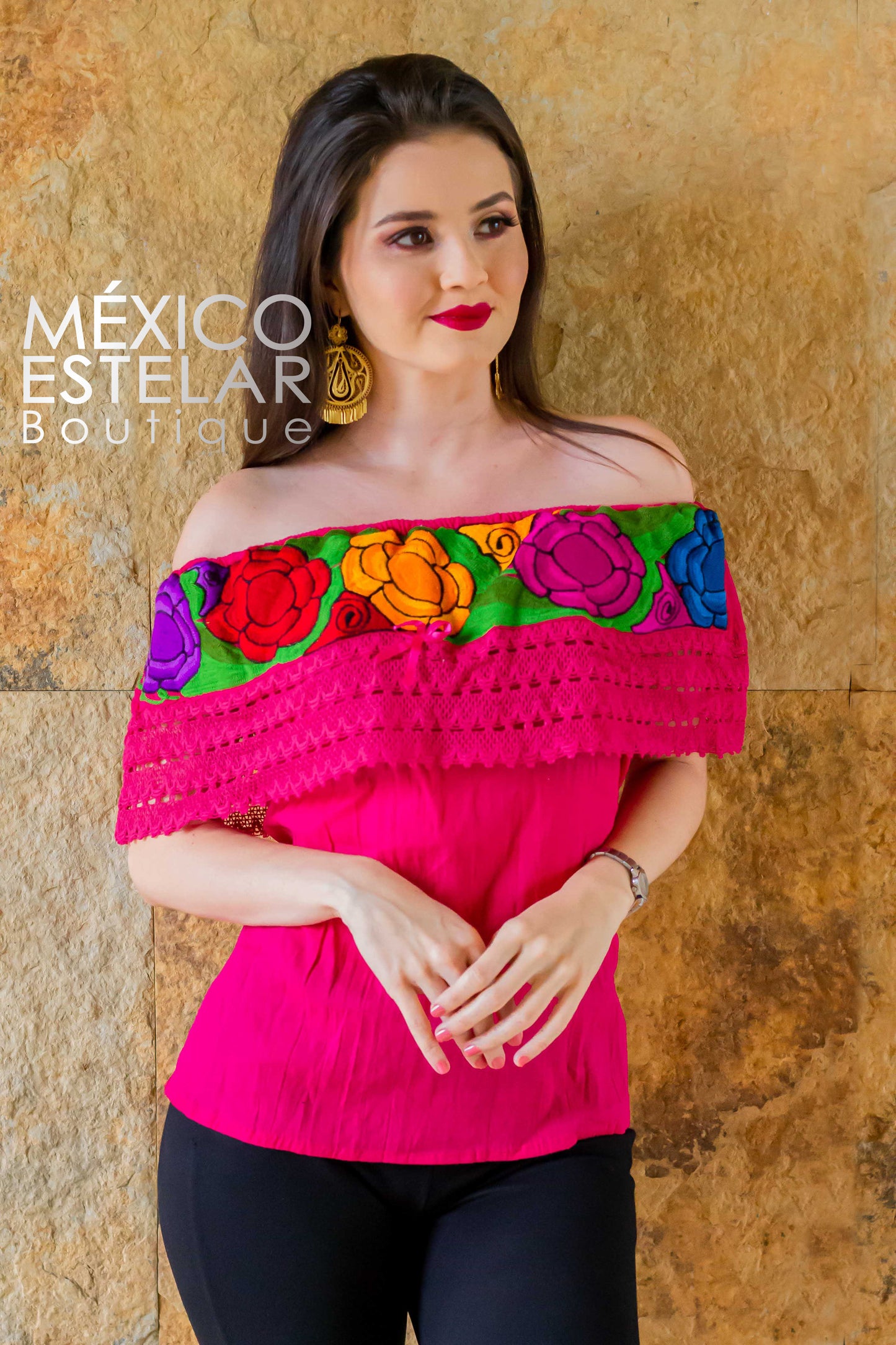 Blusa Campesina Bordada