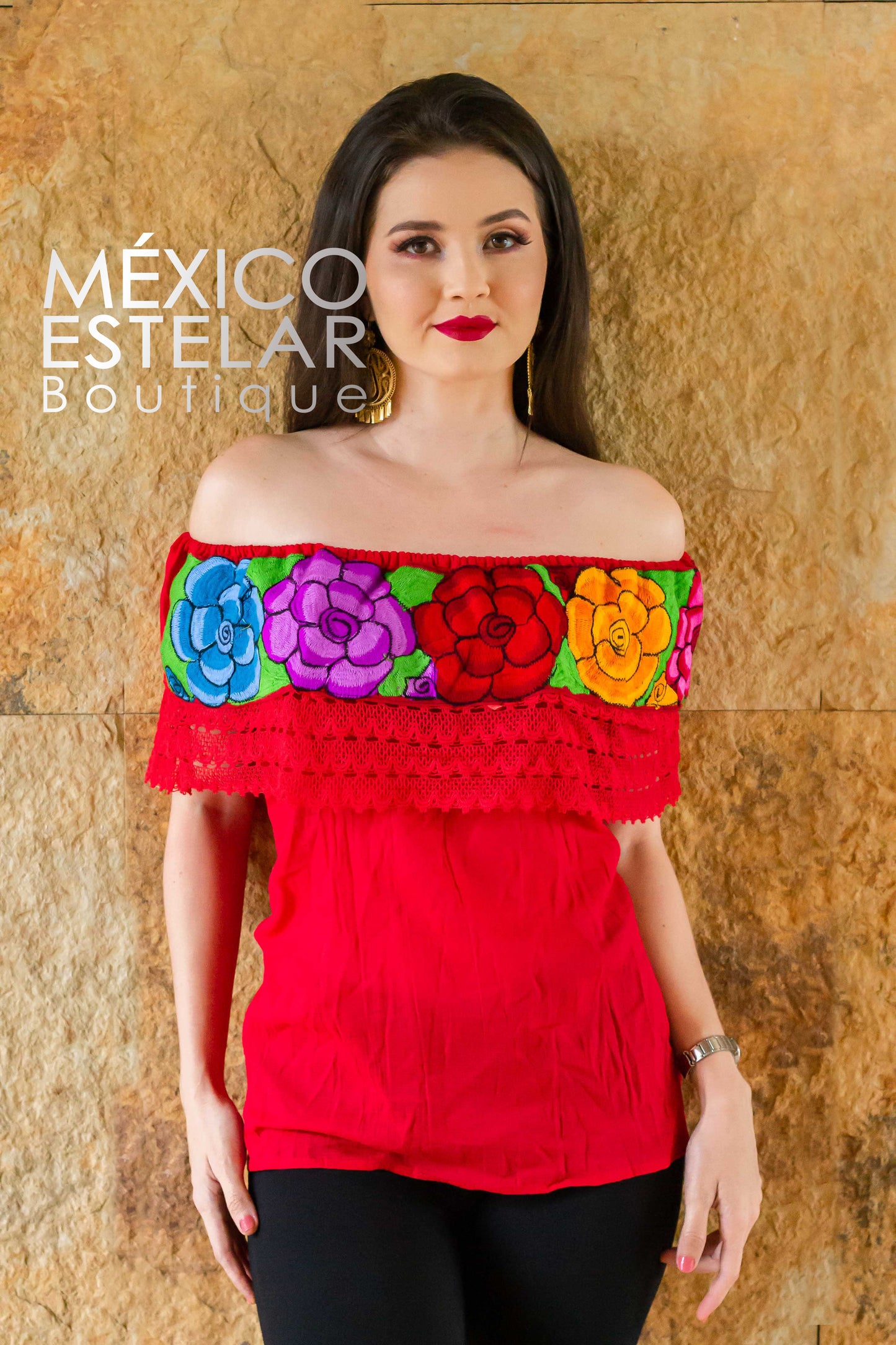 Blusa Campesina Bordada