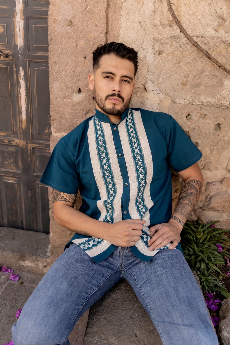 Guayabera Riel Manga Corta