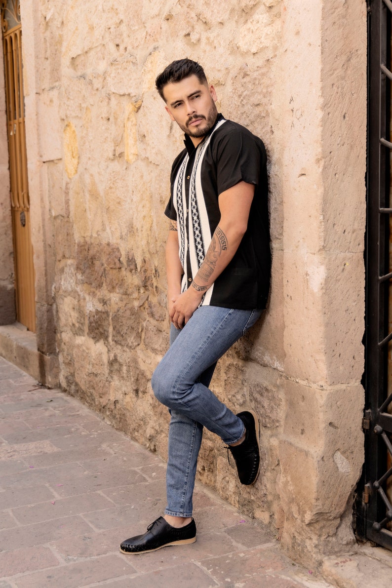 Guayabera Riel Manga Corta
