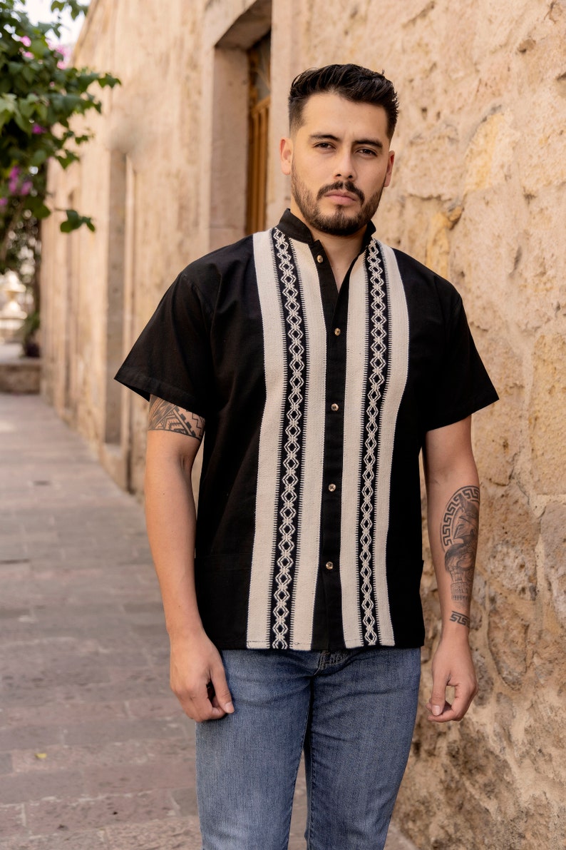 Guayabera Riel Manga Corta
