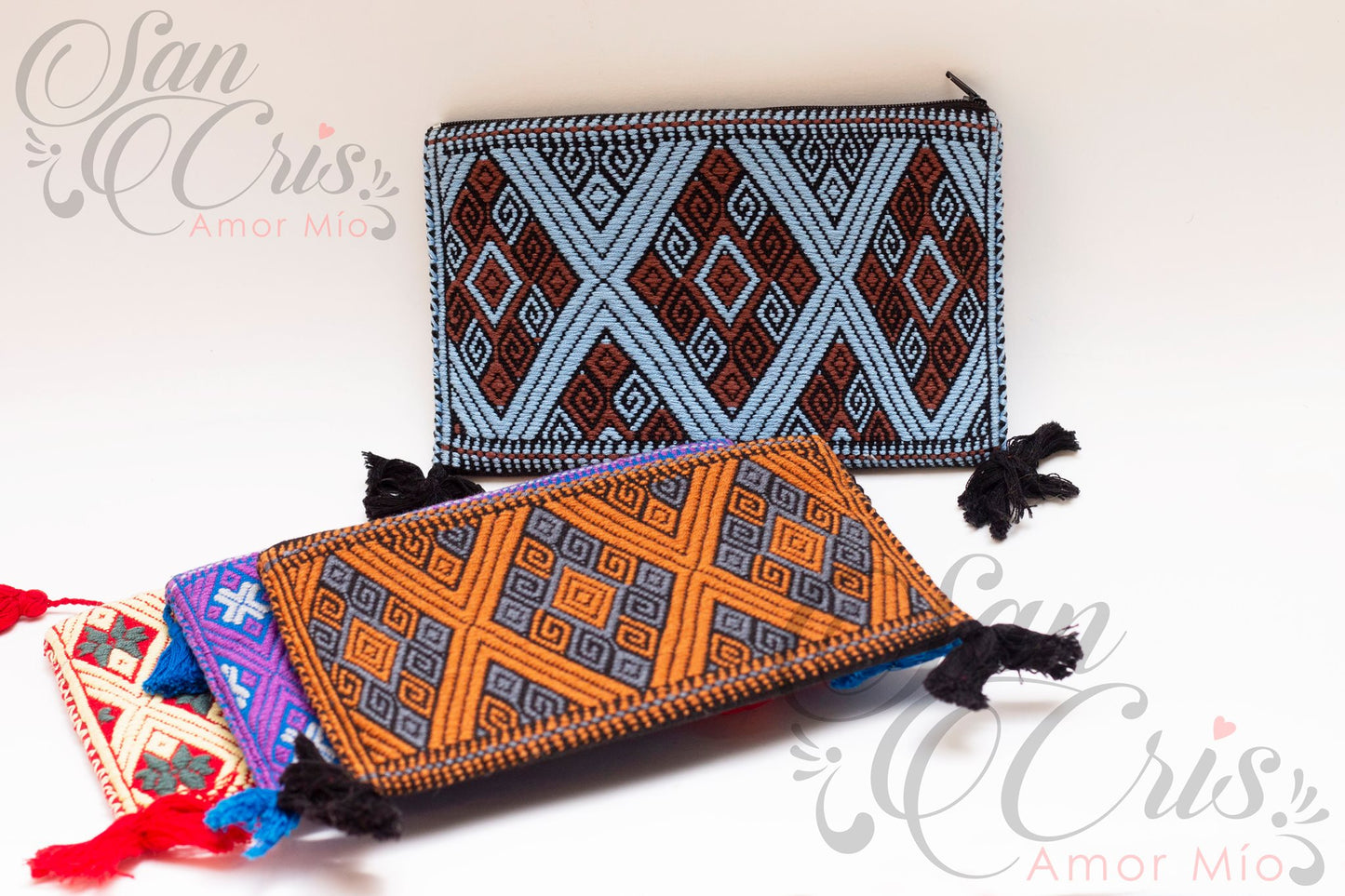 Bolsa / Cosmetiquera Telar / Hecho a Mano / Espuma Rellena