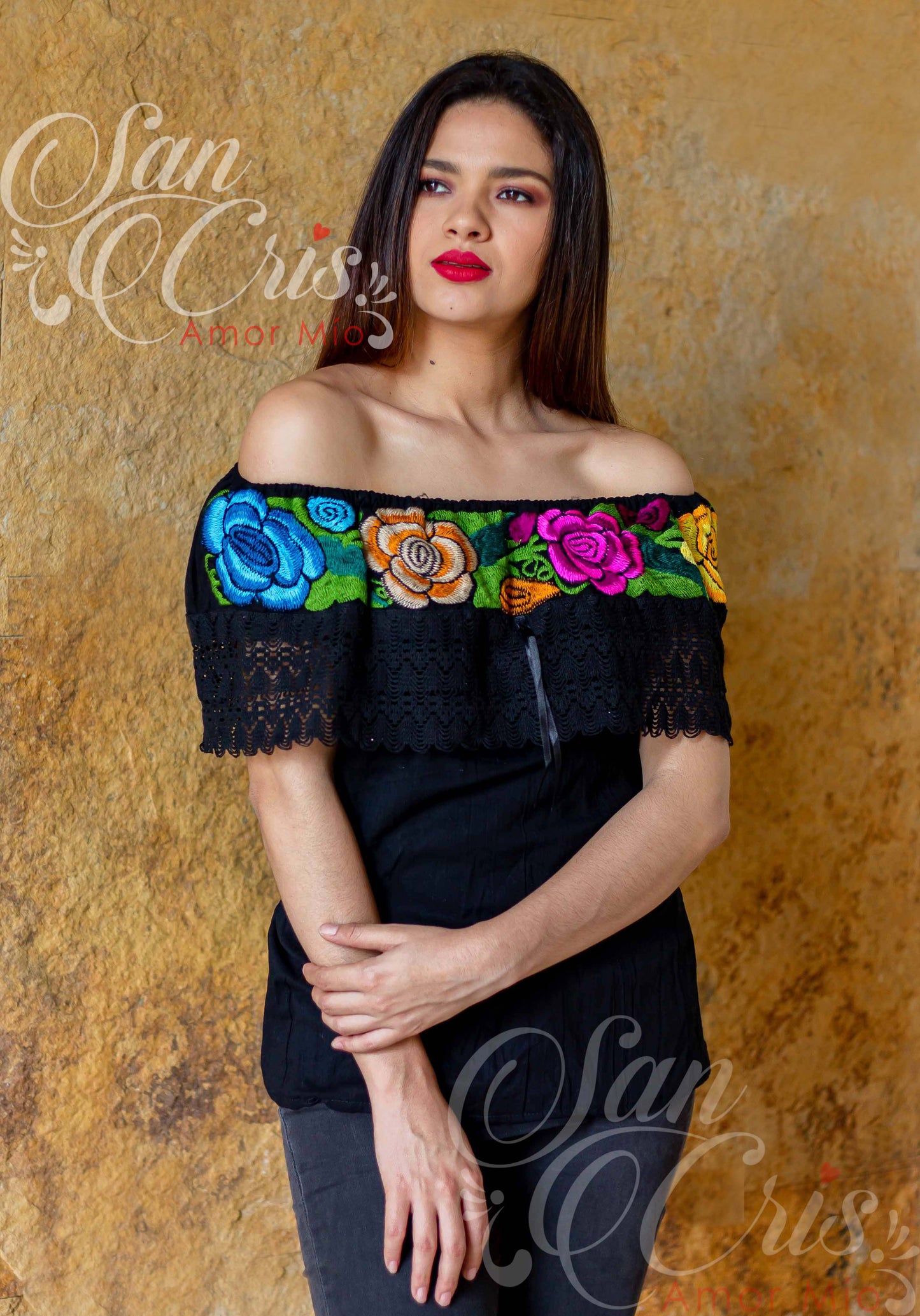 Blusa Campesina Bordada