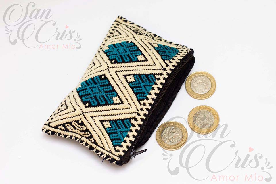Bolsa / Monedero Telar / Hecho a Mano.