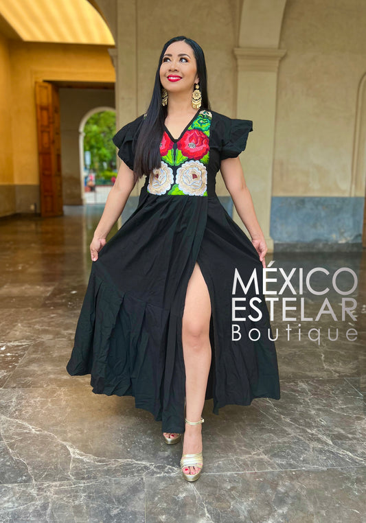 MAXIVESTIDO TRICOLOR VICTORIA LIQUIDACIÓN