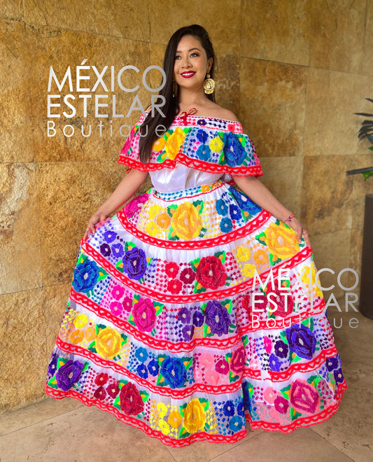 Traje Chiapas Corzo Blanco