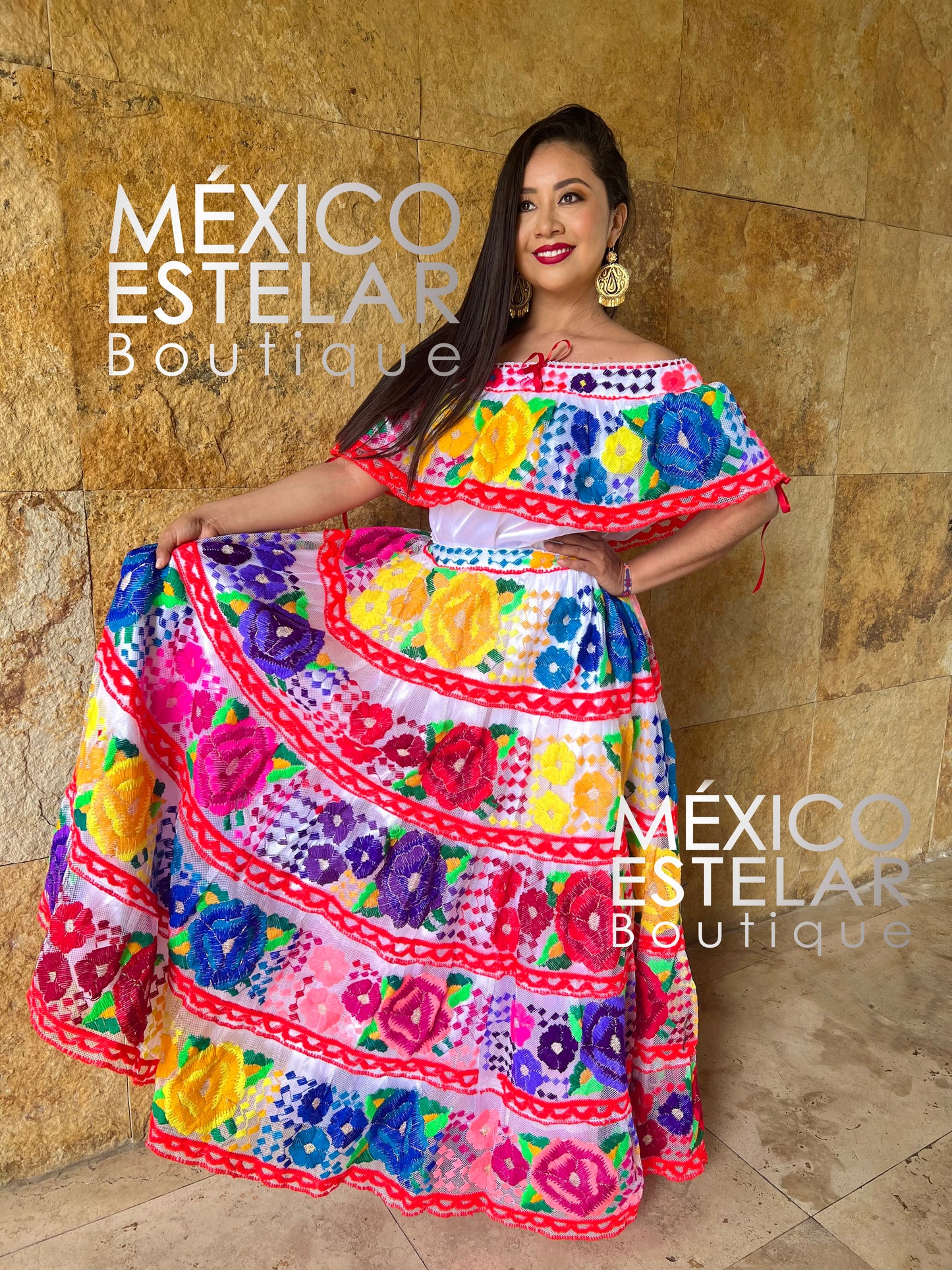 Traje Chiapas Corzo Blanco