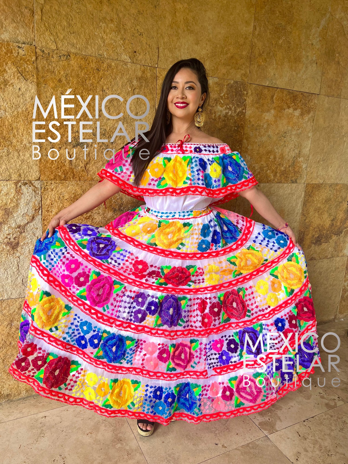 Traje Chiapas Corzo Blanco