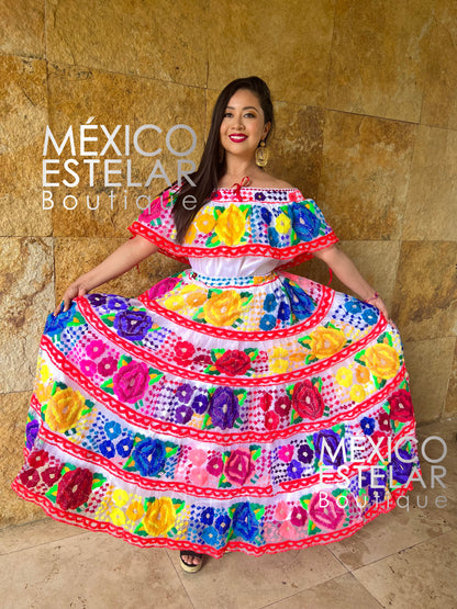 Traje Chiapas Corzo Blanco