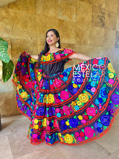 Traje Musa DOBLE VUELO ANARANJADA