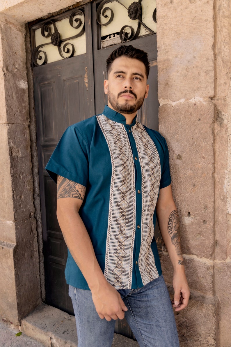 Guayabera Rombo Manga Corta