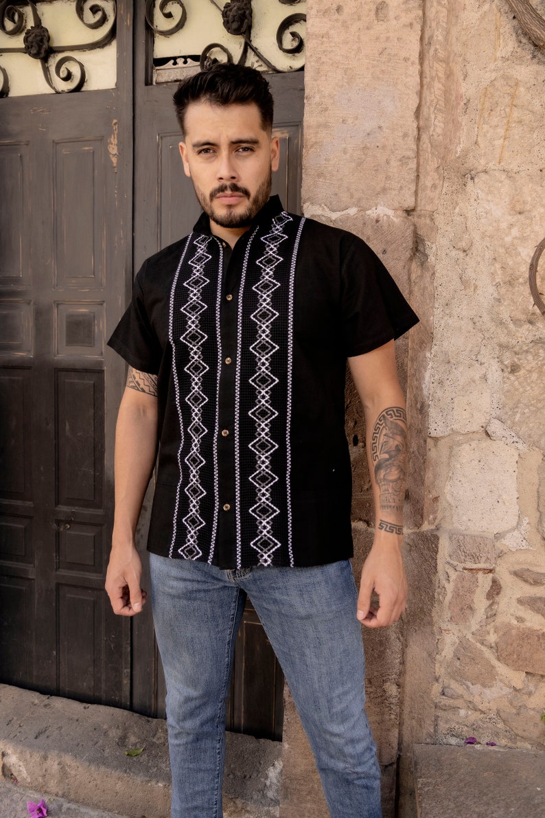 Guayabera Rombo Manga Corta