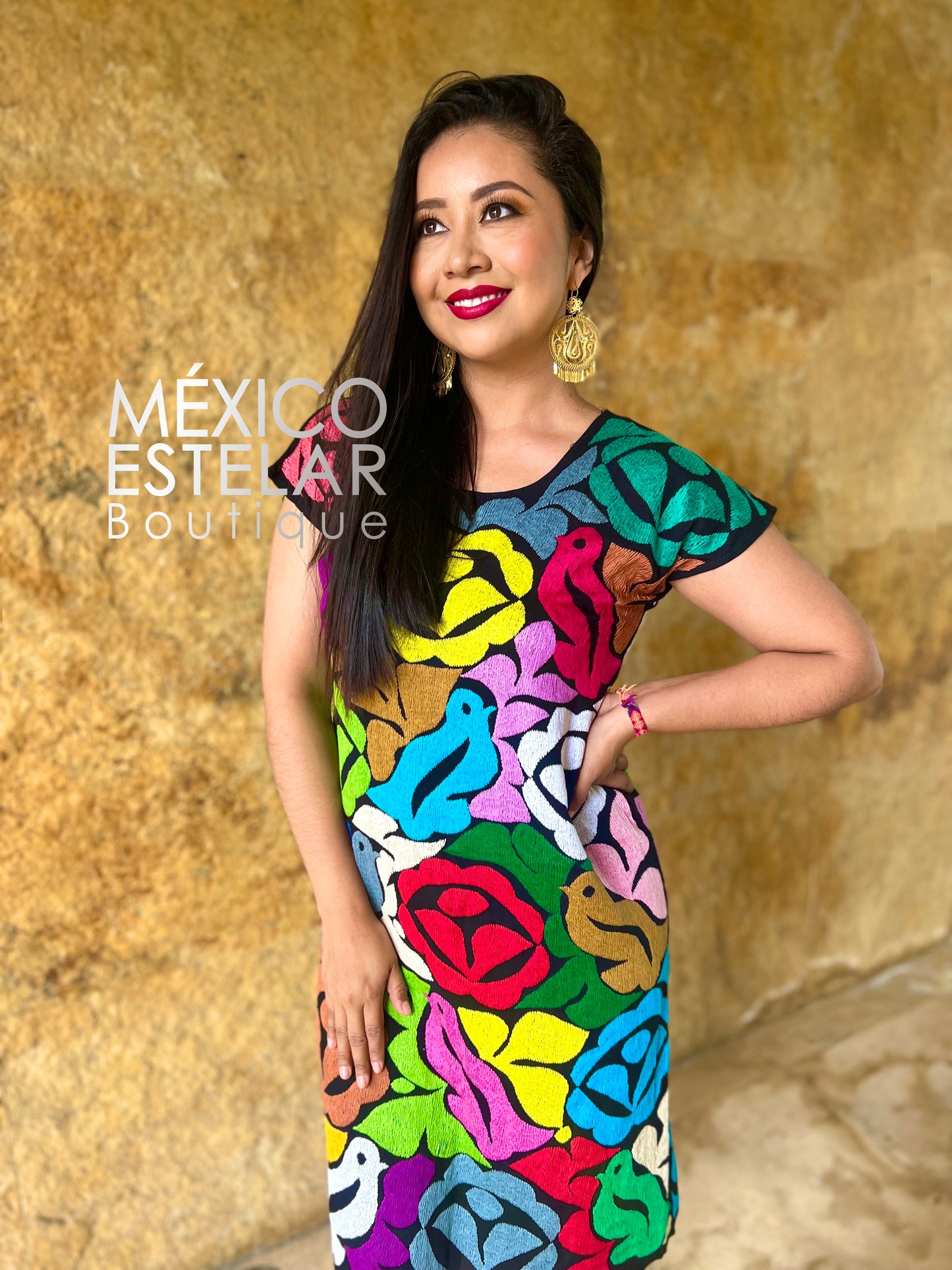 Huipil Jalapa / Bordado a mano / Ambos Lados / Vestido