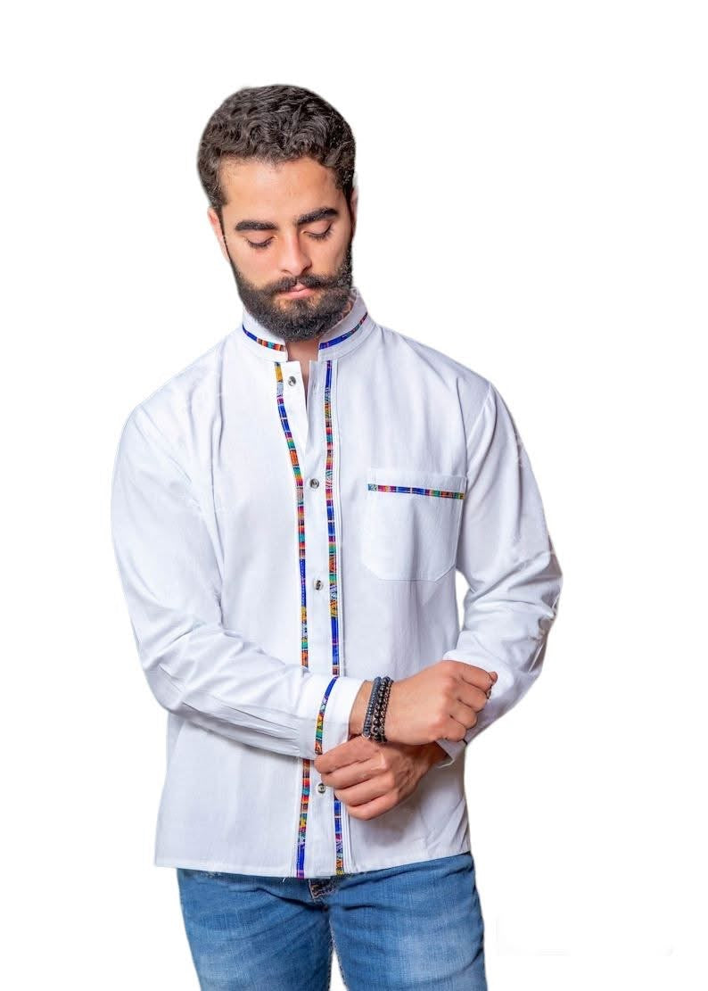 Guayabera Aplicación Manga Larga