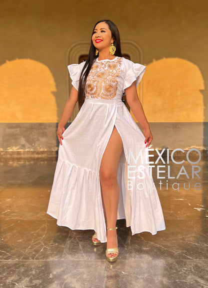 MAXIVESTIDO  ITZAÉ ROCOCÓ