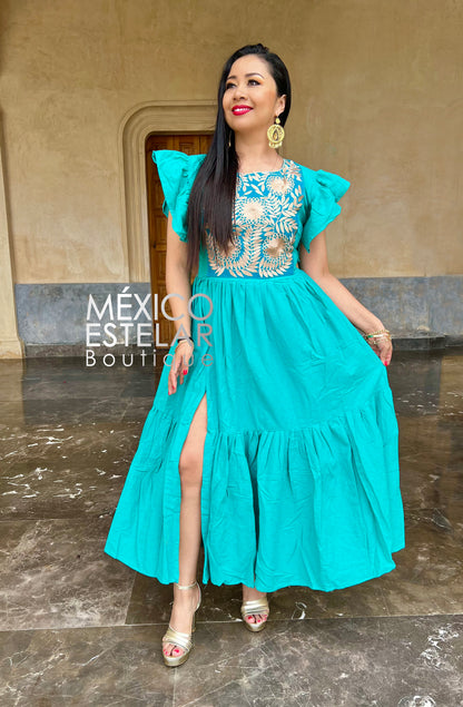 MAXIVESTIDO  ITZAÉ ROCOCÓ