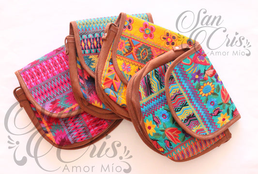 Mariconera Crossbody / Punto de Cruz / Grecas